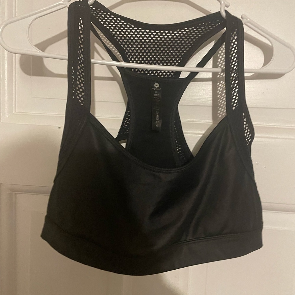 90 degrees Black sports bra xl